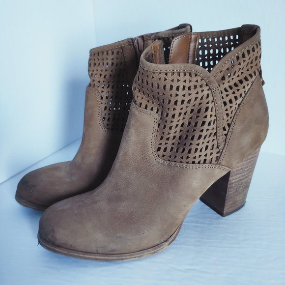 ALDO Brown Suede Booties - Picture 2 of 6